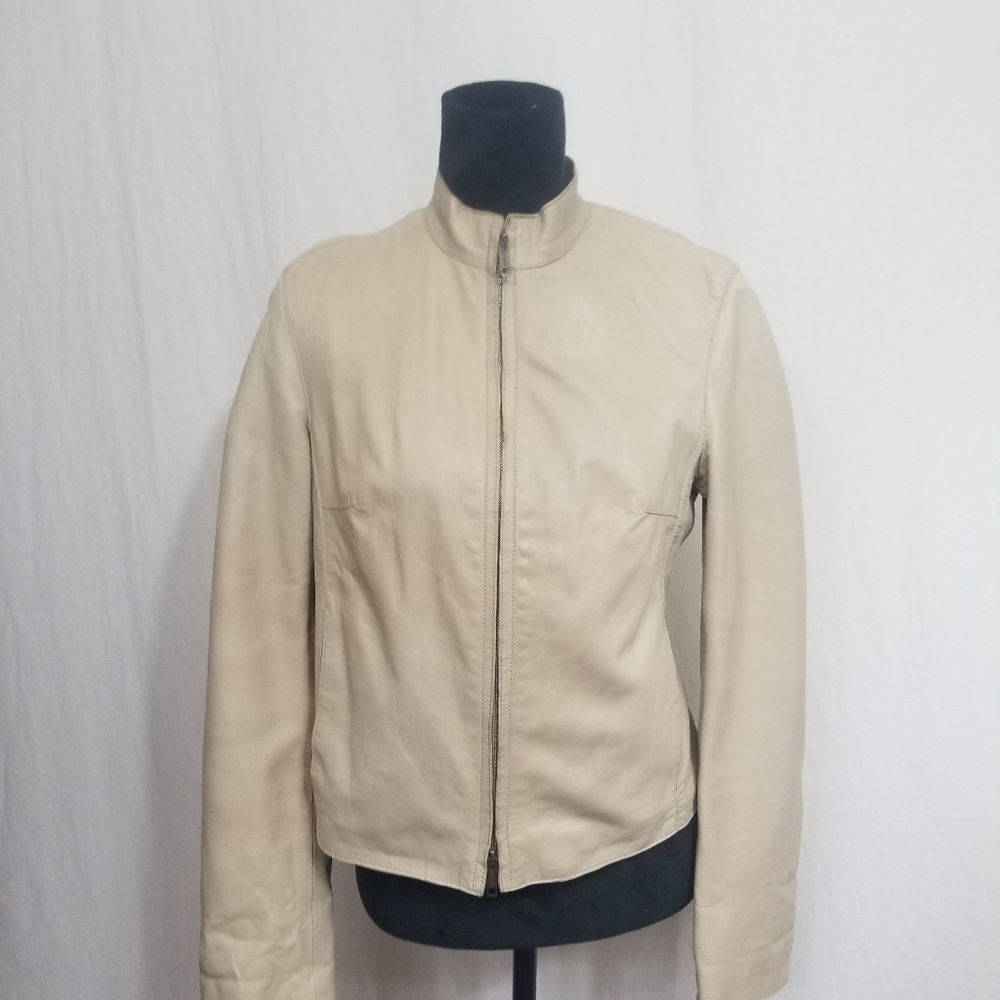 Vintage Burberry Lambskin Leather Jacket AUTHENTIC